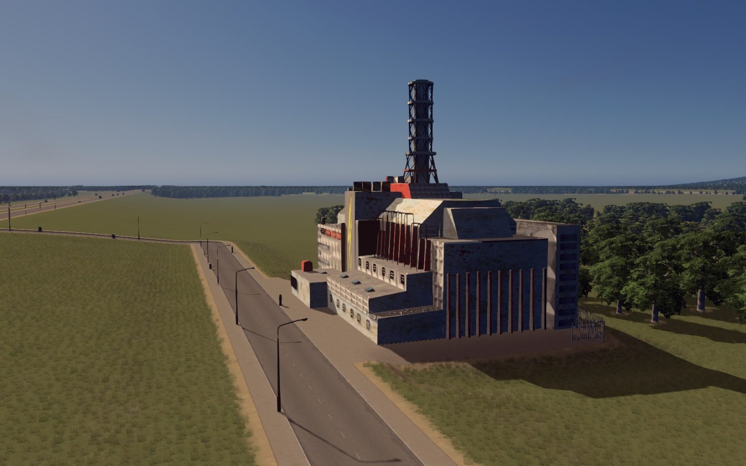 シティーズ・スカイライン nuclear_power_plant チェルノブイリ原子力発電所 Mod