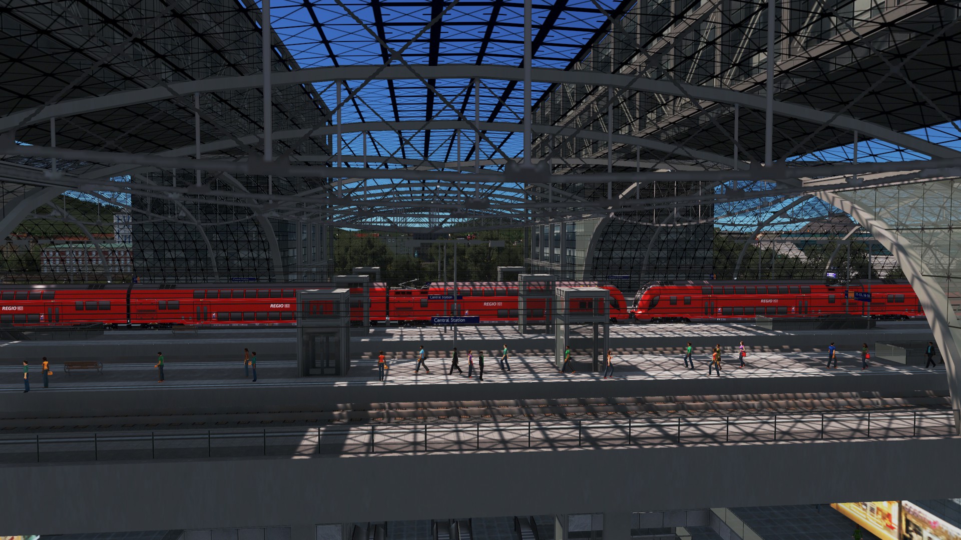 Mod シティーズ スカイライン Central Station アーケードが特徴的な大型駅